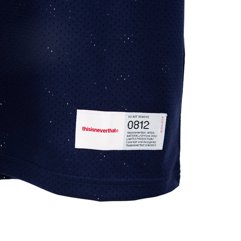 Thisisneverthat Mesh Football Jersey Navy TN241WTOSP01 Degli Uberti